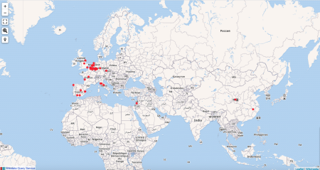 Wikidata: Mapping plaats van herkomst collectie Raakvlak