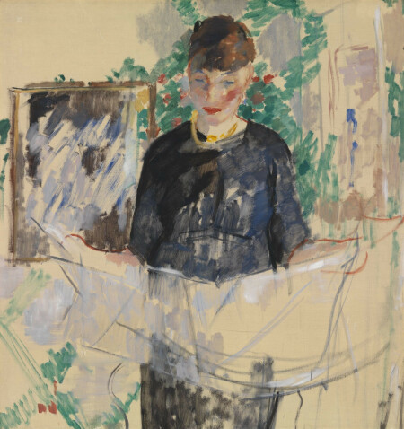 Photo: 'Woman in black reading the newspaper' by Rik Wouters, KMSKA collection, www.artinflanders.be, photographer Dominique Provoost, CC0 